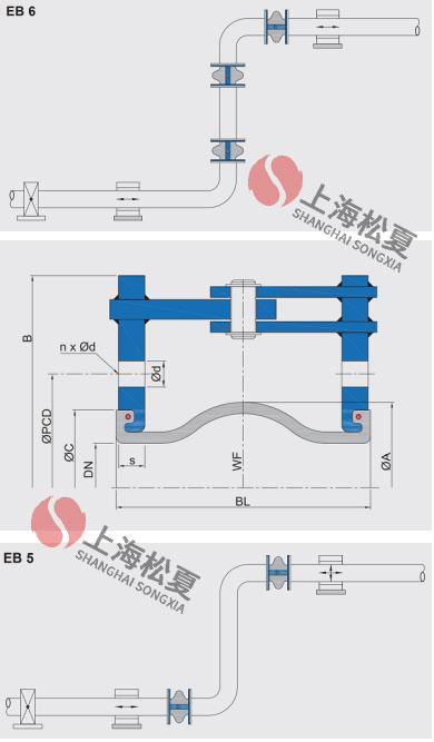 鉸鏈型橡膠膨脹節(jié)在管道中的應(yīng)用